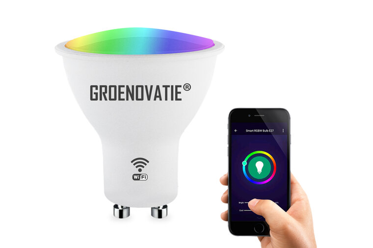 GU10 Wifi Smart LED Spot 5W, TUYA, RGBW afbeelding