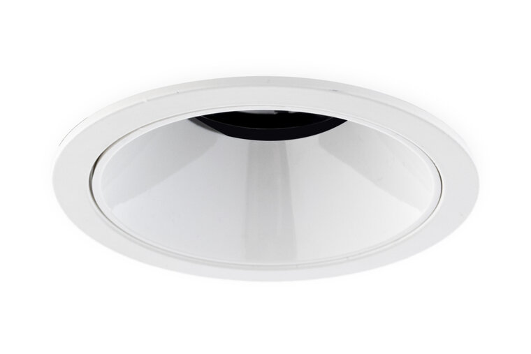 LED Inbouwspot 10W CREE, Rond, Ã84mm, Kantelbaar, Dimbaar, Wit/Wit, Warm Wit