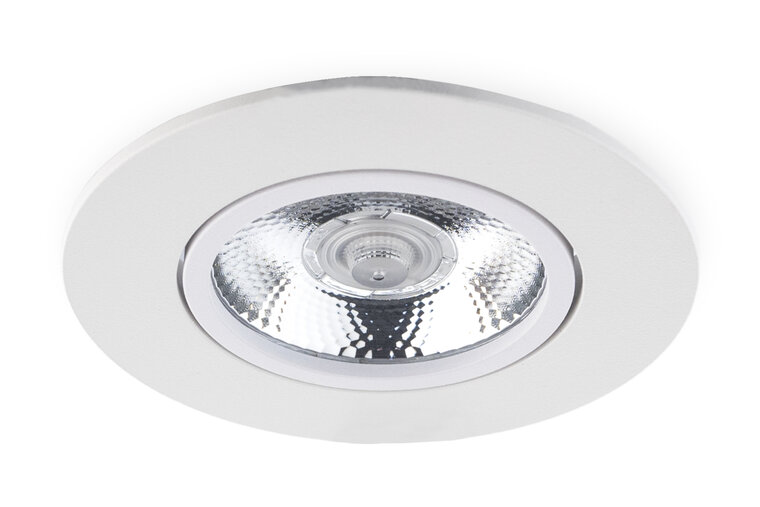 LED Inbouwspot 5W, Wit, Rond Ã90mm, 24D, Dimbaar, Warm Wit