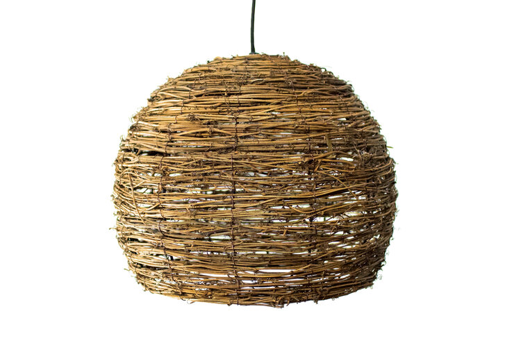 Rustieke Houten Hanglamp, Twijgen, Ãž40cm afbeelding