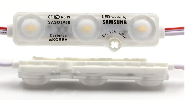 LED Module Samsung 5730 1.5W 12V Blauw IP68 afbeelding