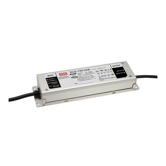 MeanWell LED Transformator 12V, Max. 150 Watt, Waterdicht IP67 afbeelding