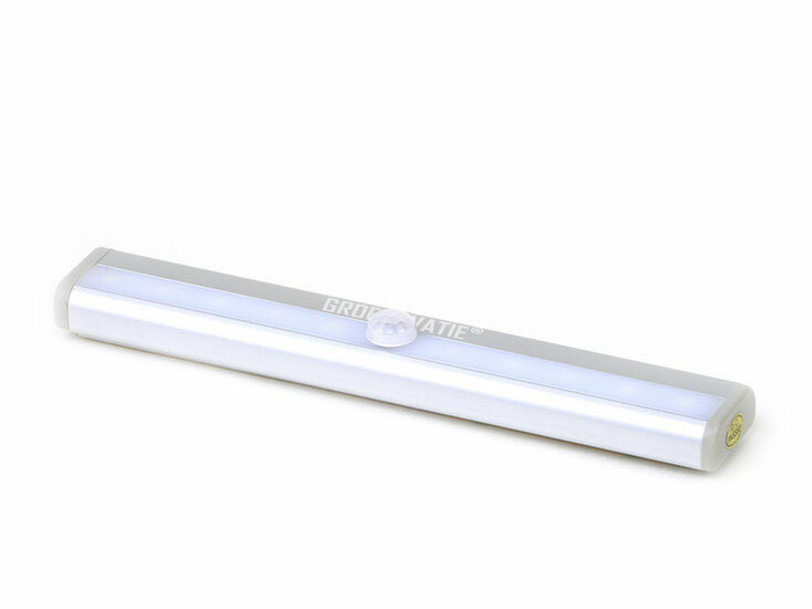 L0406 3W LED Human Motion Sensor Licht Lamp, Wit Licht, Voor Kasten, 10 LEDs, Vierkant Stijl, Magneet, Sensor Afstand: 3-5m afbeelding