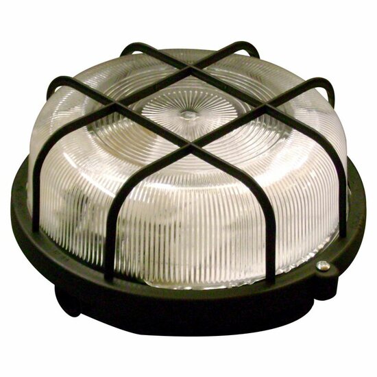 Bulleye Plafond-/ Wandarmatuur voor Buiten, Zwart, Waterdicht IP44, E27 Fitting afbeelding