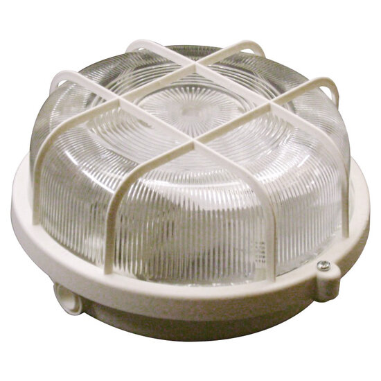 Bulleye Plafond-/ Wandarmatuur voor Buiten, Wit, Waterdicht IP44, E27 Fitting afbeelding