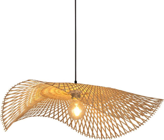Bamboe Hanglamp, Handgemaakt, Naturel, â75 cm afbeelding