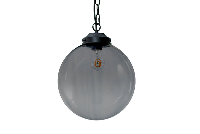 Metz Smoke Glazen Design Hanglamp, â30x32cm, Zwart afbeelding