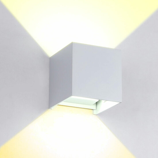 LED Wandlamp 7W Verstelbaar Warm Wit, Wit afbeelding