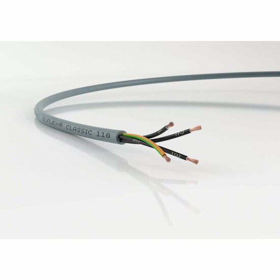 Lapp Ãlflex Classic 100 Kabel, 300/500V, 4-Aderig, 1 Meter, 4G1 mm2 afbeelding