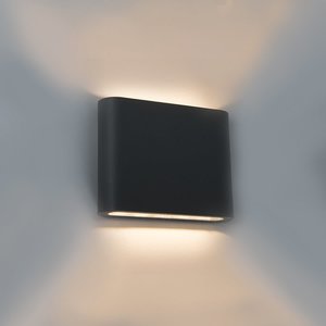 zwarte wandlamp 6 watt