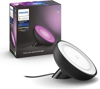 burgemeester Zielig schelp Philips Hue Bloom LED Tafellamp, RGBWW, White and Color Ambiance, Zwart