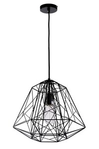 Eeuwigdurend academisch elk Industriële Minimalistische Metalen Draadlamp Kooi Hanglamp Zwart