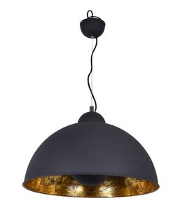 Dominant gemeenschap Balling Nice Hanglamp Industrieel Zwart Goud Ø 50cm - Hanglamp Eetkamer