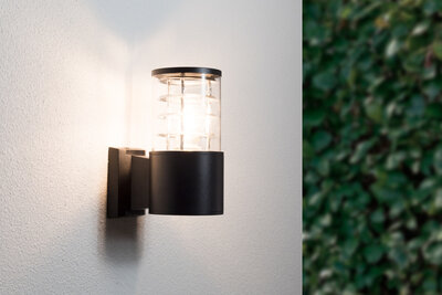 Moet Pa constant Buiten Wandlamp, Modern Design, E27 Fitting, Waterdicht IP54, Mat Zwart