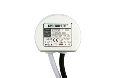 LED Transformator 12V, 10 Watt, Waterdicht IP67 - LED Trafo!