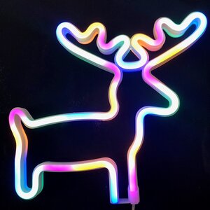neon wandlamp