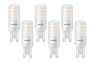 krom Junior brug 8718699766733-6Pack Philips CorePro G9 LED Lamp 4-40W Dimbaar Extra Warm  Wit 6-Pack