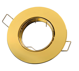 inbouwspot rond aluminium goud