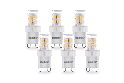 led lamp g9 fitting 6 pack