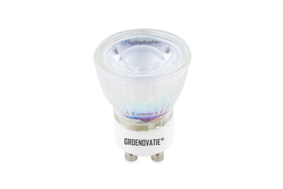 GU10 LED Spot COB 1W Warm 35mm Groenovatie