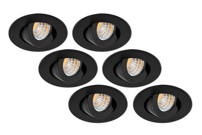 led inbouwspot 6 pack