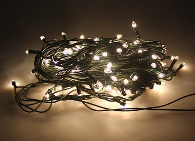 vers pasta verdund LED Kerstverlichting, 10 Meter, 100 Lampjes, IP44, Extra Warm Wit