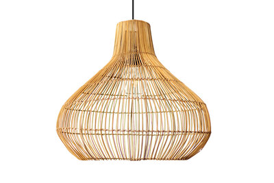 Toeschouwer roem storting Rotan / Rieten Hanglamp, Handgemaakt, Naturel, ?50 cm - Riet lamp