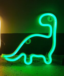 Dino neon lamp